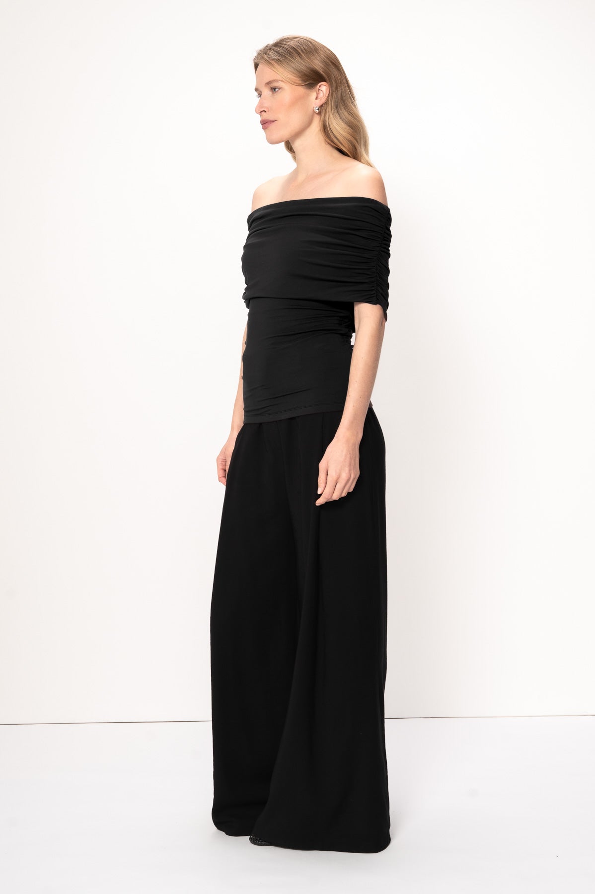 VIVEH Giada top in Black – styled view