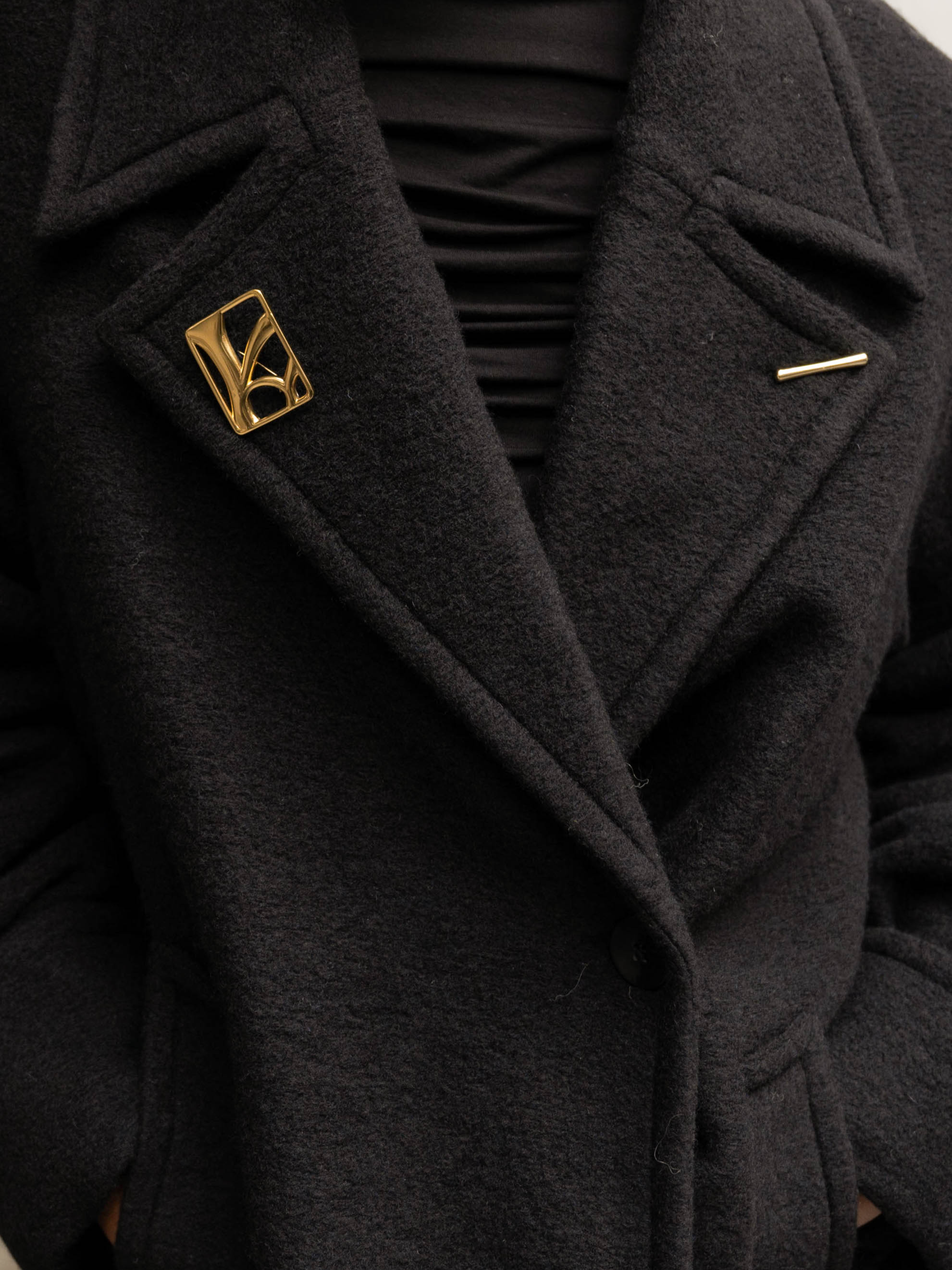 Monogram Brooch